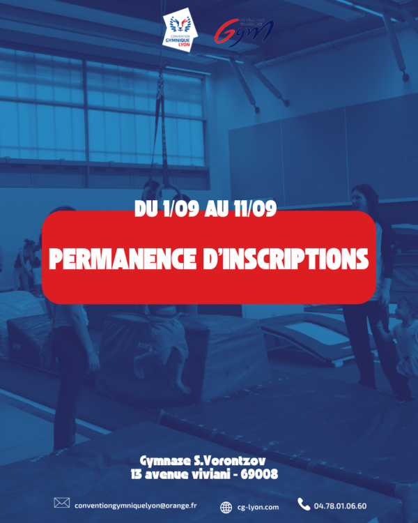 PERMANENCES D&rsquo;INSCRIPTIONS